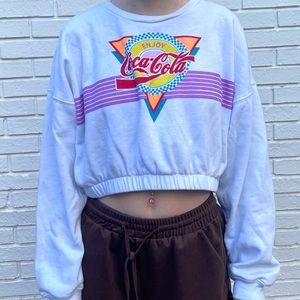 Coca Cola cropped sweater